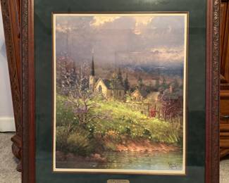 G Harvey "In Thee, I Take Refuge" Lithograph 588/1950, 30.25" w x 34.75" h, $345