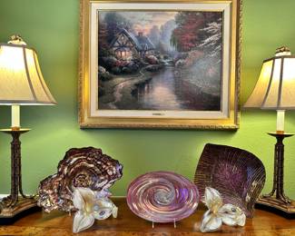Thomas Kinkade "A Quiet Evening" Limited Edition Lithograph 1464/ 3950, 38.5" w x 32. 5" h, $445