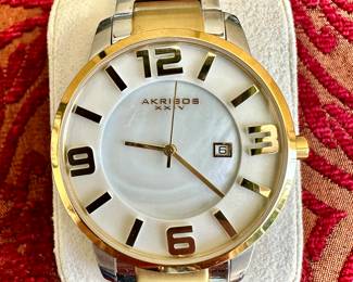 Akribos XXIV AK566TT Two Tone Watch - Works