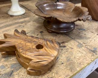 Cool pineapple candle holders from Hawaii.