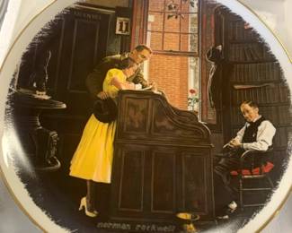 Norman Rockwell plate