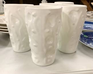 Vintage milk glass tumblers