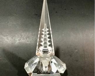 Vintage Japanese Perfume Bottle - Crystal Cut