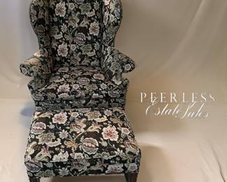 Chair w/matching Ottoman - Bid 29.  $225