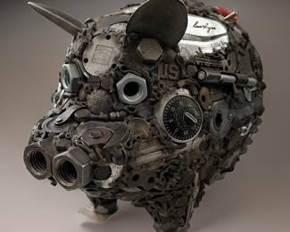 Metal Art by Joe Pagano - Bid 16. $225