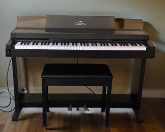 Yamaha Clarinova Electric Piano w/ Stand & Bench - Bid 34   $425
