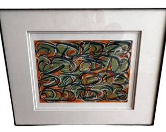 $150 USD     David Aron Orange Positive 2013 Archival Inkjet Print JB240-33    This piece celebrates color, movement, and, according to artist David Aron, "the muscle memory of a high school wanna-be tagger who luckily never had the nerve to take to the streets." 4/100 Limited Edition
Dimensions: 20 x 16H in
Condition: Used in very good condition.
Local pick up Lake Oswego, OR 97035.  Shipping suggestions available upon request.      https://goodbyhello.com/products/hallway-art-jb240-32-copy?_pos=27&_sid=ab4055253&_ss=r