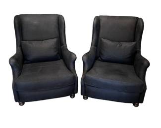 $2975 USD      Pair of Cisco Side Blue Linen/Canvas Chairs JB240-10     Indulge in the luxurious sophistication of the Pair of Cisco Side Blue Linen/Canvas Chairs. These chairs combine the softness of linen with the durability of canvas for a stunning, timeless design. Perfect for any space, these chairs bring a touch of elegance and comfort to your home.
Dimensions: 32 x 36 x 38"H   |  Seat: 22 x 27 x 18"H  |  Arm: 18"H 
Condition: Used in very good condition commensurate with age and use. 
Local pick up Lake Oswego, OR 97035.  Shipping suggestions available upon request.       https://goodbyhello.com/products/set-of-2-side-tables-240-09-need-new-pics-copy?_pos=18&_sid=9845e4c55&_ss=r