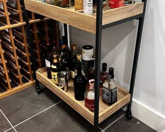 $45 USD    Rolling Wood Cart/Barcart w/2 Shelves JB240-40     This elegant piece combines functionality and style, featuring 2 spacious shelves for all your storage needs. With its easy rolling design, you can effortlessly transport refreshments and serve your guests in style. Elevate your hosting game with our premium bar cart.
Dimensions: 31 x 14 x 36H in
Condition: Used in like new condition.
Local pick up Lake Oswego, OR 97035.  Shipping suggestions available upon request.       https://goodbyhello.com/products/atlantic-folding-3-tier-shelf-white-gray-3-avail-jb240-39-copy?_pos=17&_sid=ab4055253&_ss=r