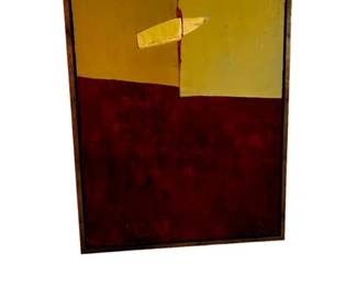 $85 USD     Abstract Art w/Tones of yellows and Dark Burgundy JB240-32     Discover the bold and sophisticated world of abstract art with this stunning piece in tones of yellows and dark burgundy. Embrace and elevate your space with its artistic energy. 
Dimensions: 21 x 27H in
Condition: Used in very good condition commensurate with age and use. 
Local pick up Lake Oswego, OR 97035.  Shipping suggestions available upon request.      https://goodbyhello.com/products/hallway-art-jb240-32?_pos=24&_sid=ab4055253&_ss=r