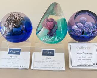 Collection of Caithness Scotland Paperweights