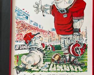 Cal Warlick " Some Day Son, All This Will Be Yours." framed and signed.