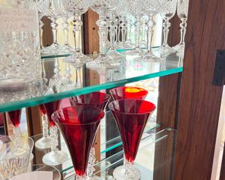 NOEL Red Crystal Glasses