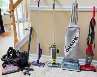 Oreck Cannister, Shark VacMop, Oreck Up-Right, Dirt Devil