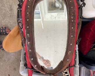  Horses Collar with Hames Hanging Mirror