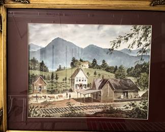 John Kollock "Dillard 1910" ( print is in excellent condition, glare is from window light)