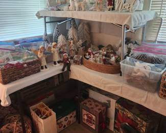 Room view Christmas decor