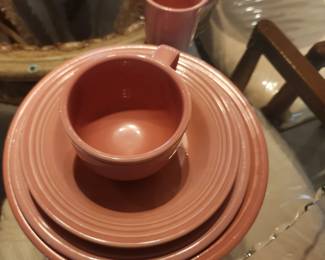 Fiestaware place settings