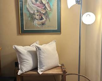 The floor lamp is sold.