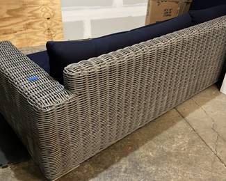 Hardware swivel chair x2 plus ataman and whicker sofa 