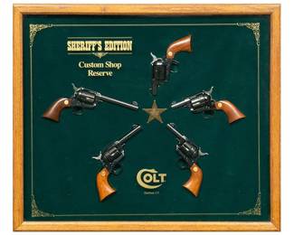Super Rare Cased Colt Sheriffs Edition 5Revolver Set