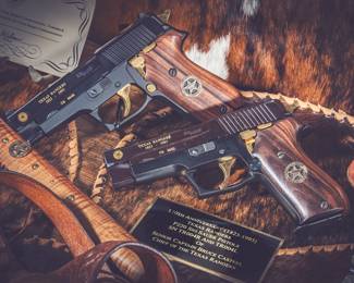 Texas Ranger Bruce Casteel 170th Anniversary Sig P220 Set.