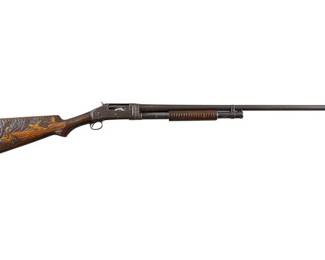 Winchester Model 97 12 Gauge Shotgun W Carved Stock