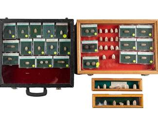 Collection of Framed Civil War Bullet Displays