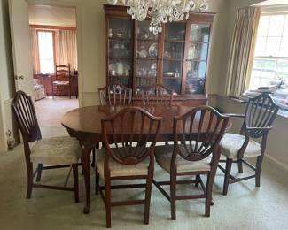 SHIELD BACK DINING ROOM Chairs & Table
