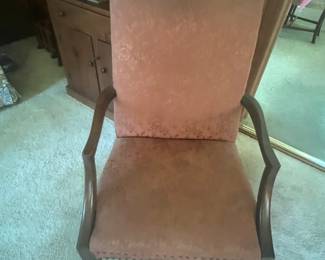 Arm Chairs upholstered and wooden