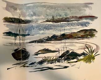 ALFRED BIRDSEY WaterColor 