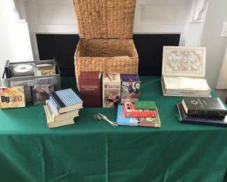 Books, CDs, VHS, Handkerchiefs