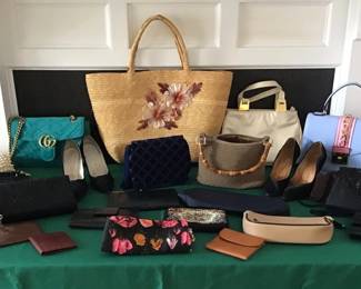 Purses, Wallets, Shoes and Scarf