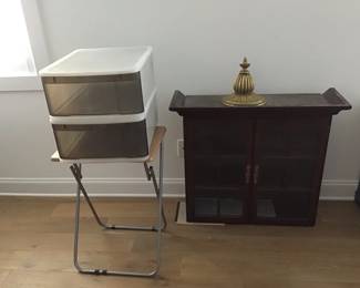 Cabinet, TV Tray, Storage Containers