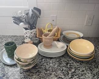 Ceramic Basket, Cooking Utensils, Miscellaneous