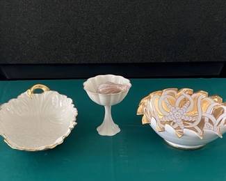 Serving Dishes, Candle Sticks, Vase, Candy Dish