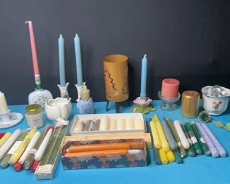 Candles, Candleholders, Candle Snuffer