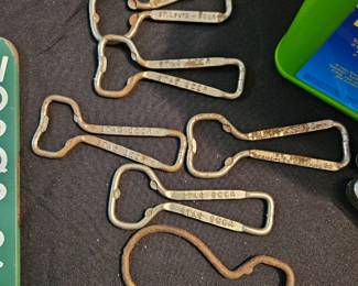 Antique bottle openers