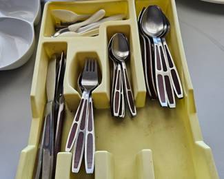 Vintage silverware set