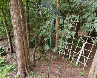Shepherds hook plant stand
