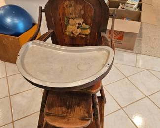 Antique highchair 