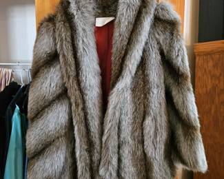 Fox fur coat