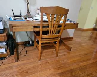 Solid wood desk