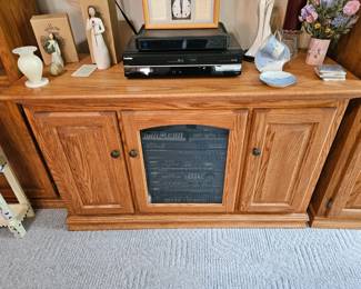 Solid wood storage cabinet television stand