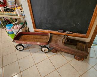 Antique pedal car