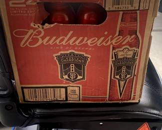 Case of Commemorative SF Giants World Series Bottles 