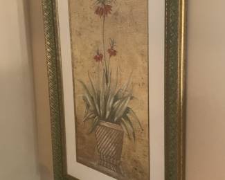 Great selection of framed artwork, wall decor and lamps. 