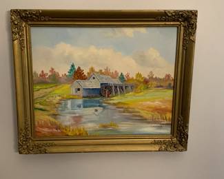 Great selection of framed artwork, wall decor and lamps. 