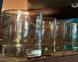 Vintage Goodyear blimp glasses