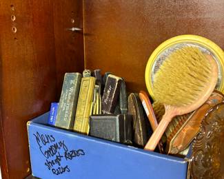 Antique straight razors 